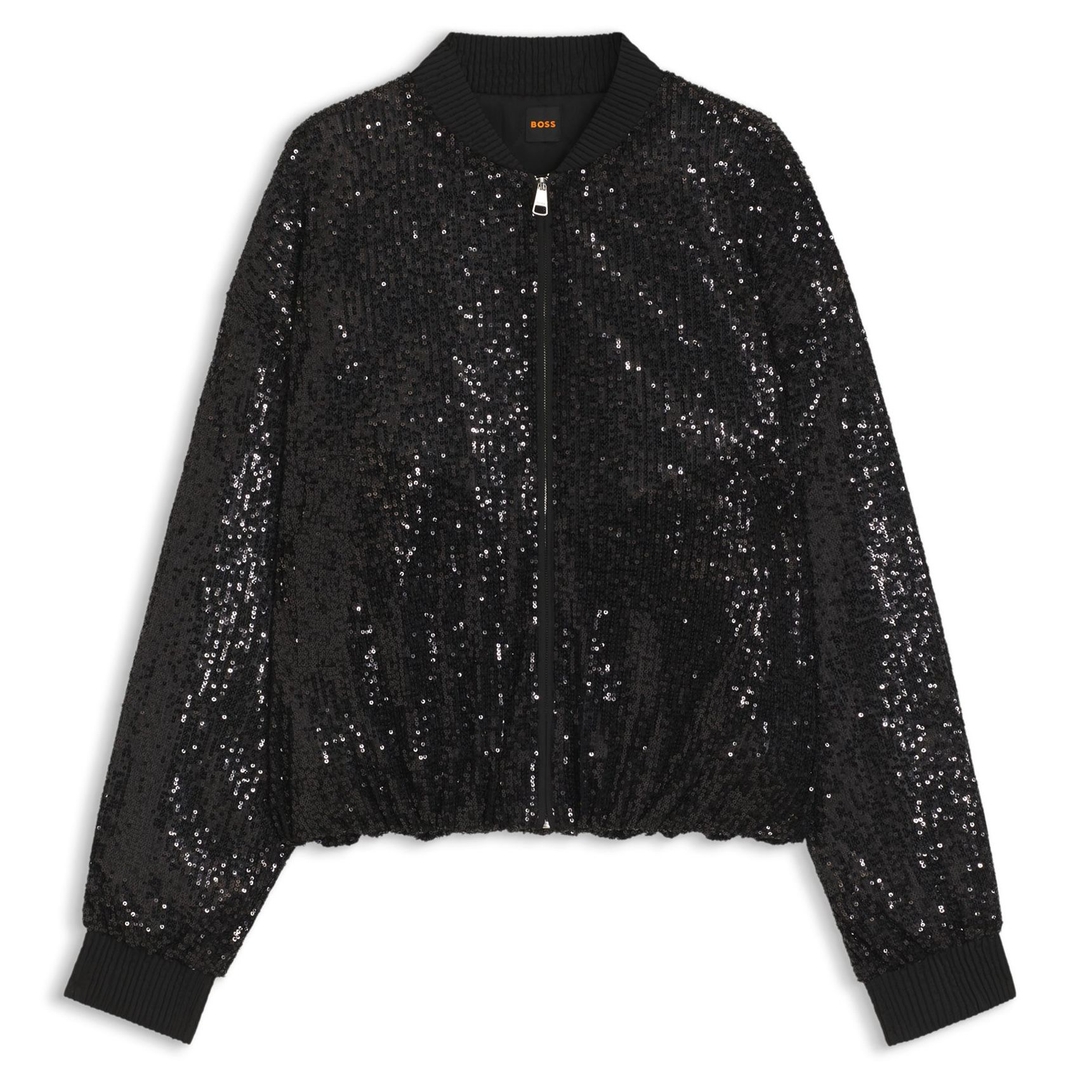 Женский жакет в пайетках BOSS  | Фото 1