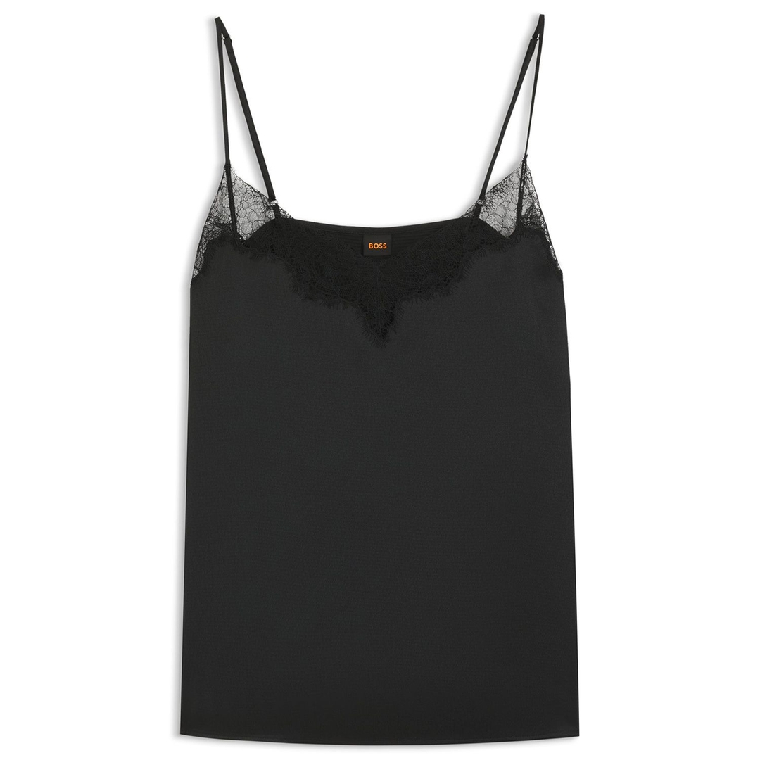 Женский топ с кружевом BOSS  | Фото 1