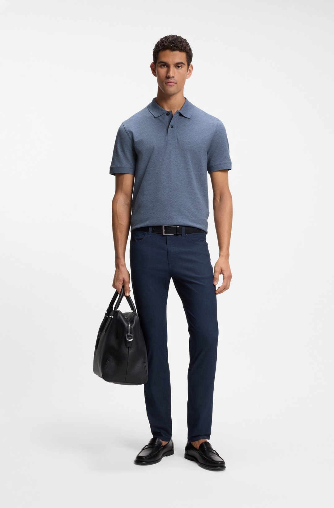 Мужской поло из хлопка BOSS Black | Фото 4