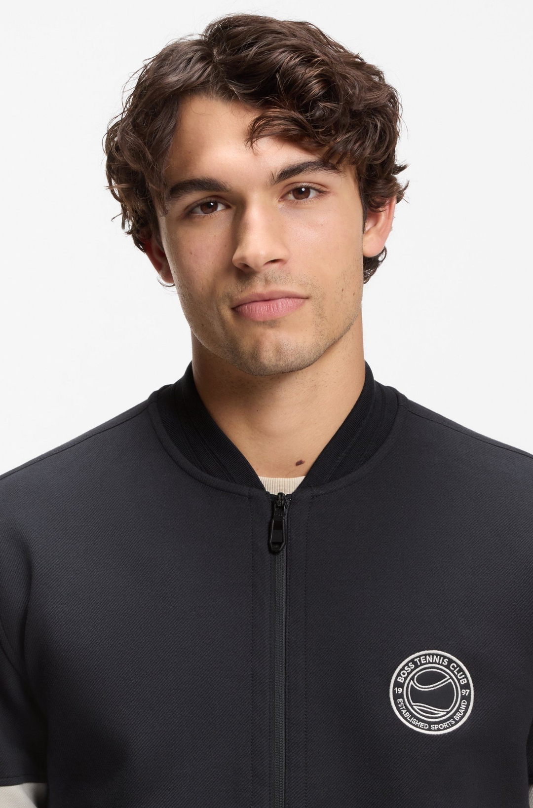 Мужская спортивная толстовка в теннисном стиле BOSS Green | Фото 3