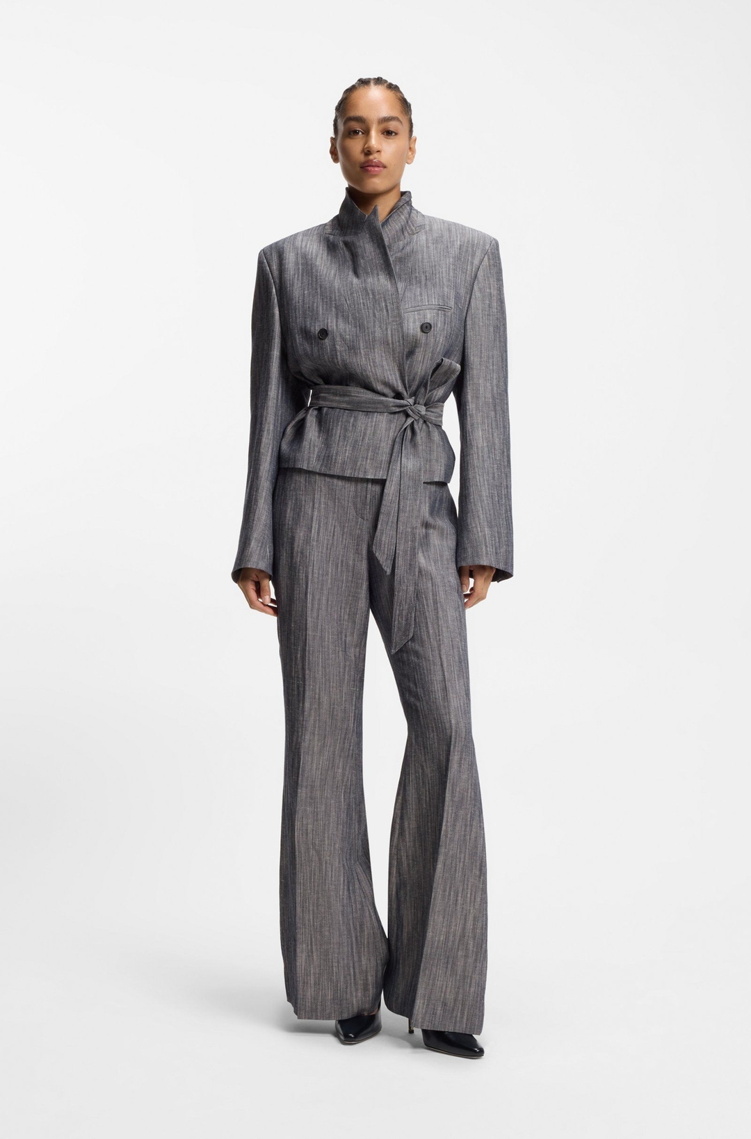 Женский жакет с поясом BOSS  | Фото 4