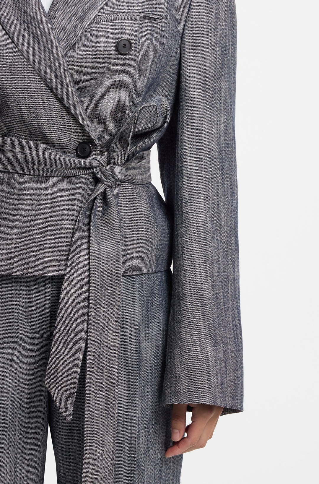 Женский жакет с поясом BOSS  | Фото 6