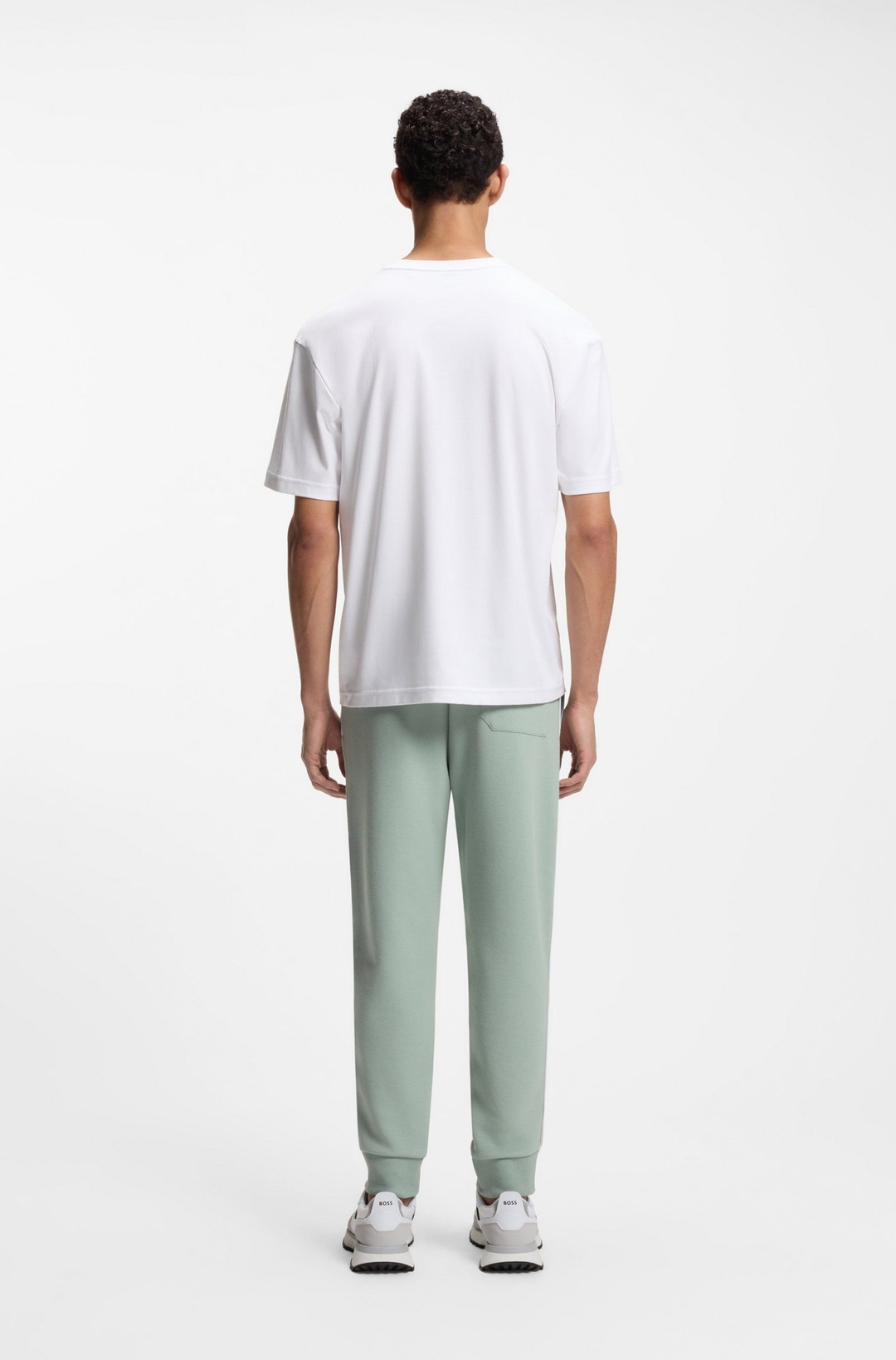 Мужская хлопковая футболка BOSS Green | Фото 5