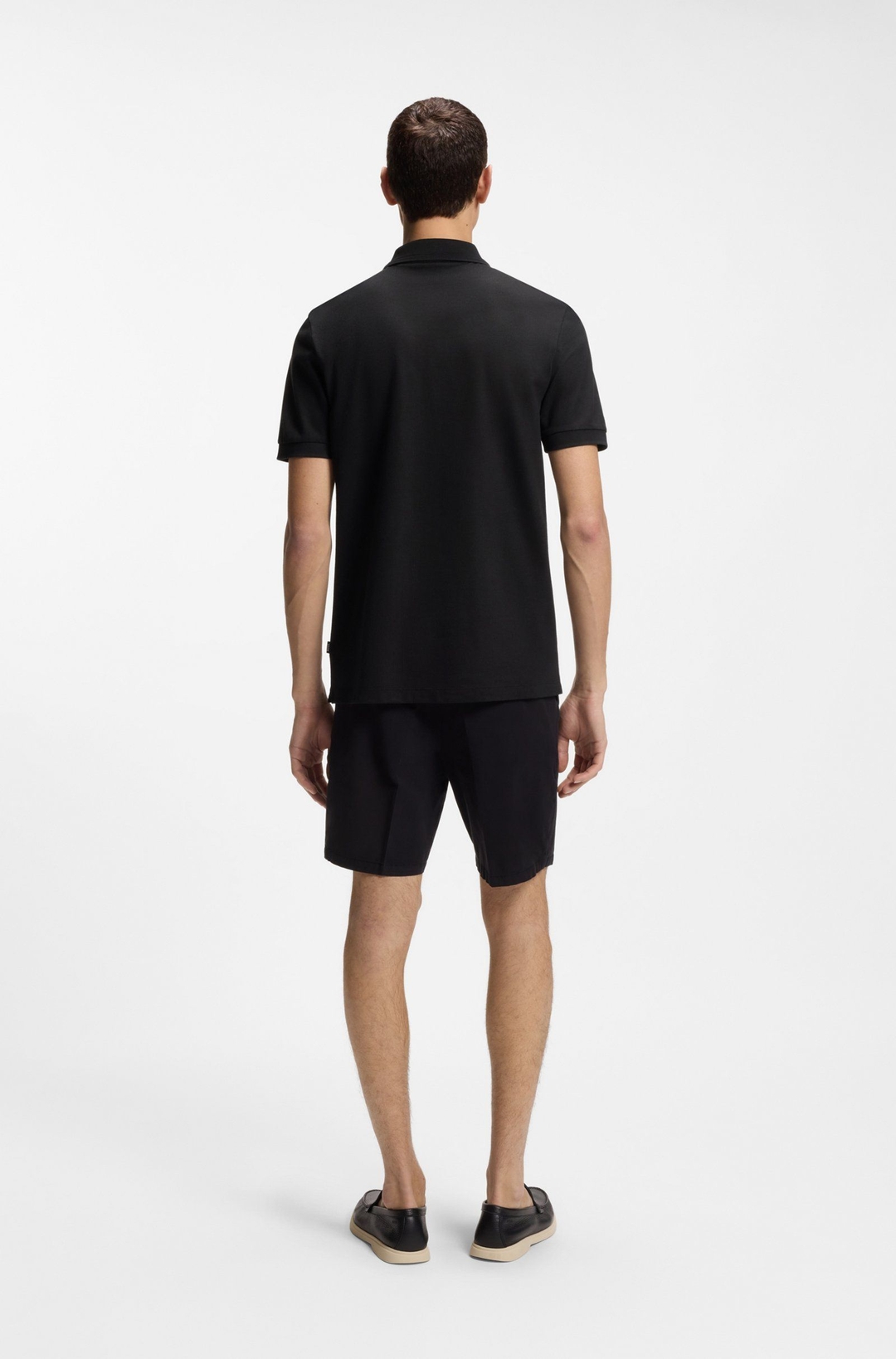 Мужское поло из хлопка и лиоцелла BOSS Black | Фото 5