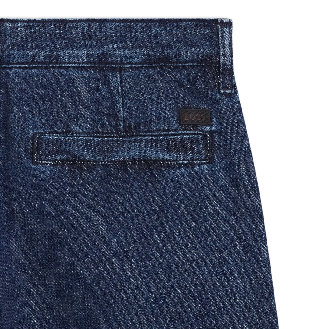 Мужские брюки из хлопкового денима BOSS Orange | Фото 4