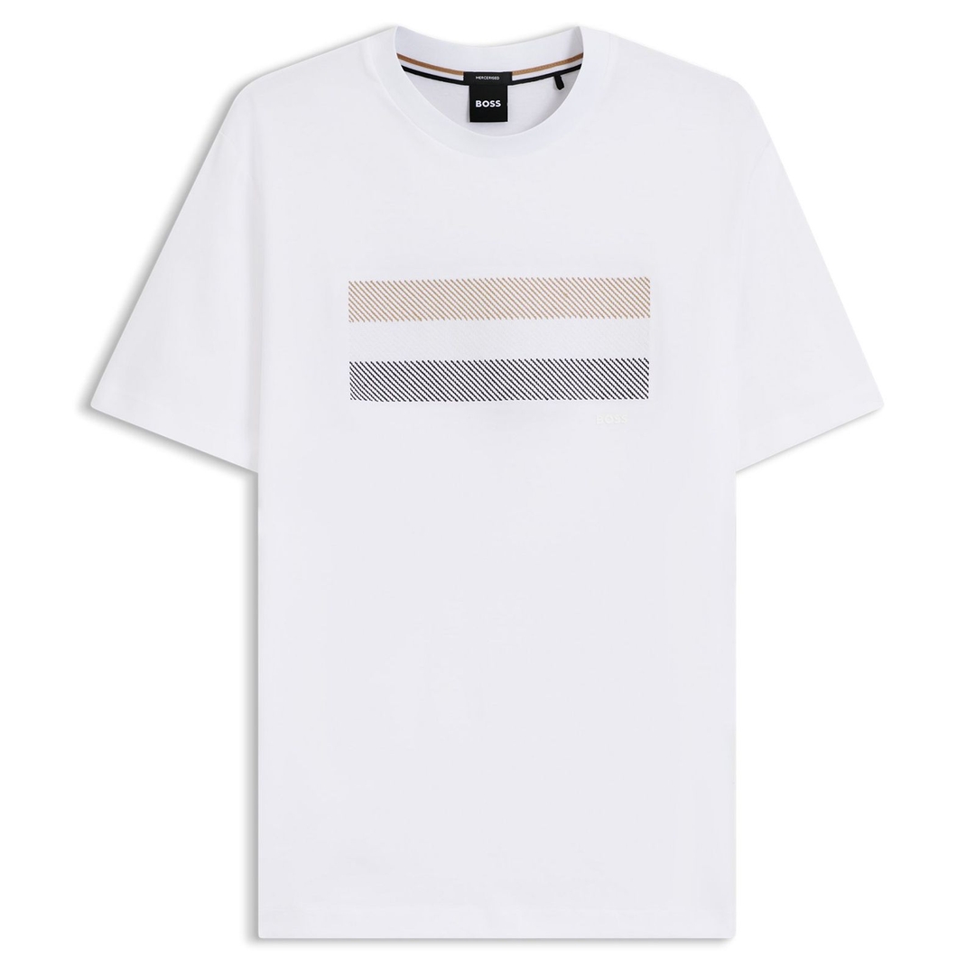 Мужская хлопковая футболка BOSS Black | Фото 1