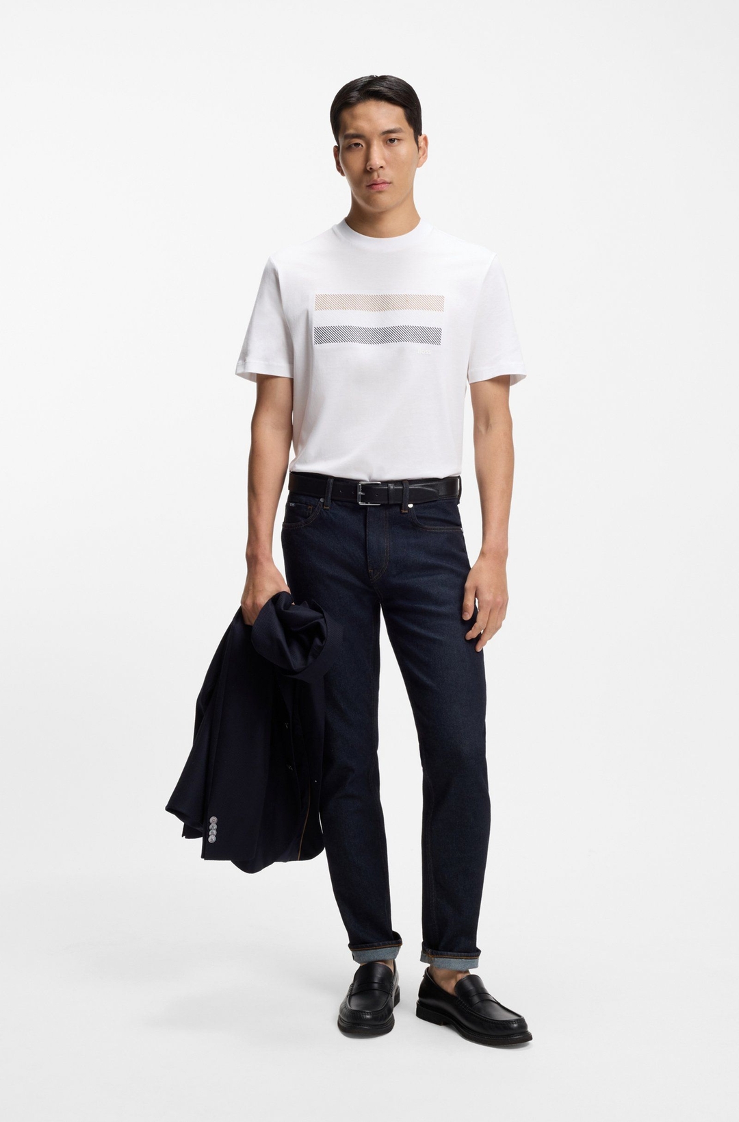 Мужская хлопковая футболка BOSS Black | Фото 4