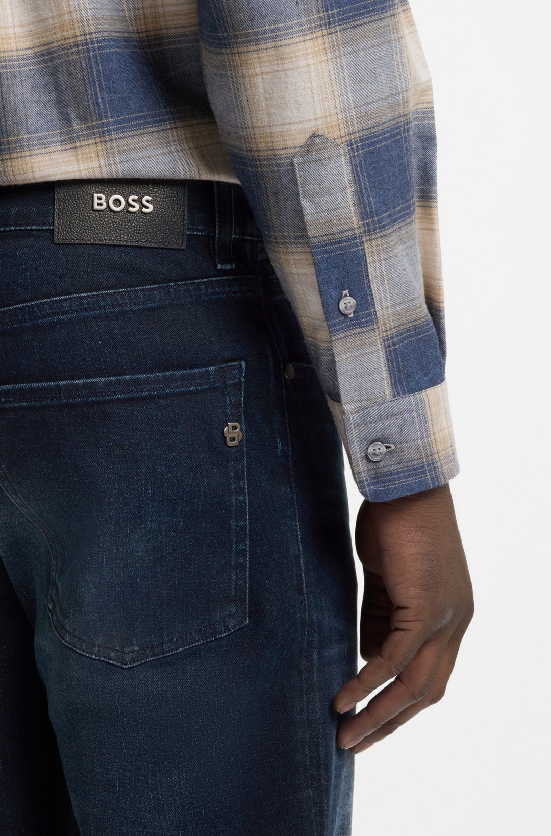Мужские прямые джинсы BOSS Black Main | Фото 4