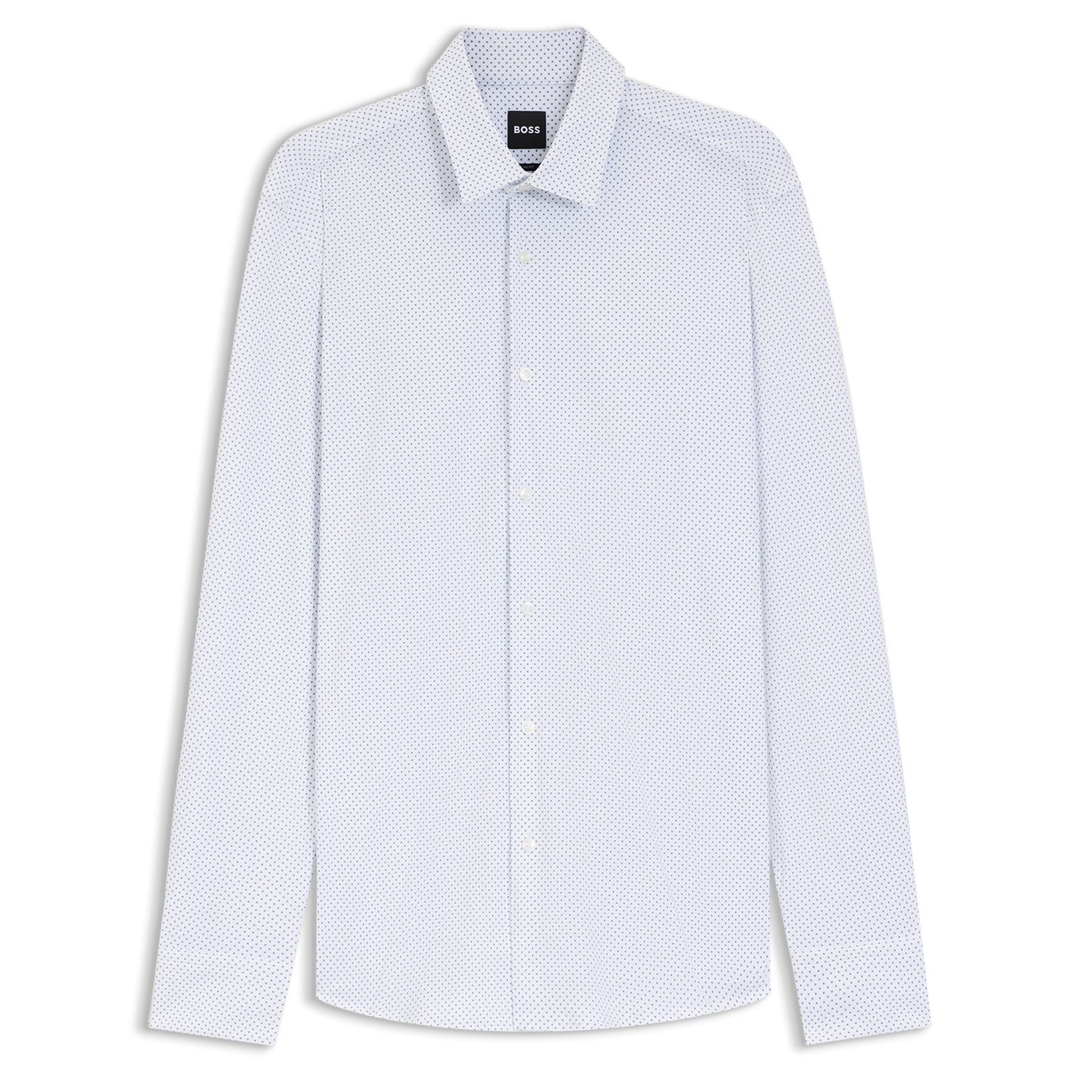 Мужская эластичная сорочка BOSS Black | Фото 1