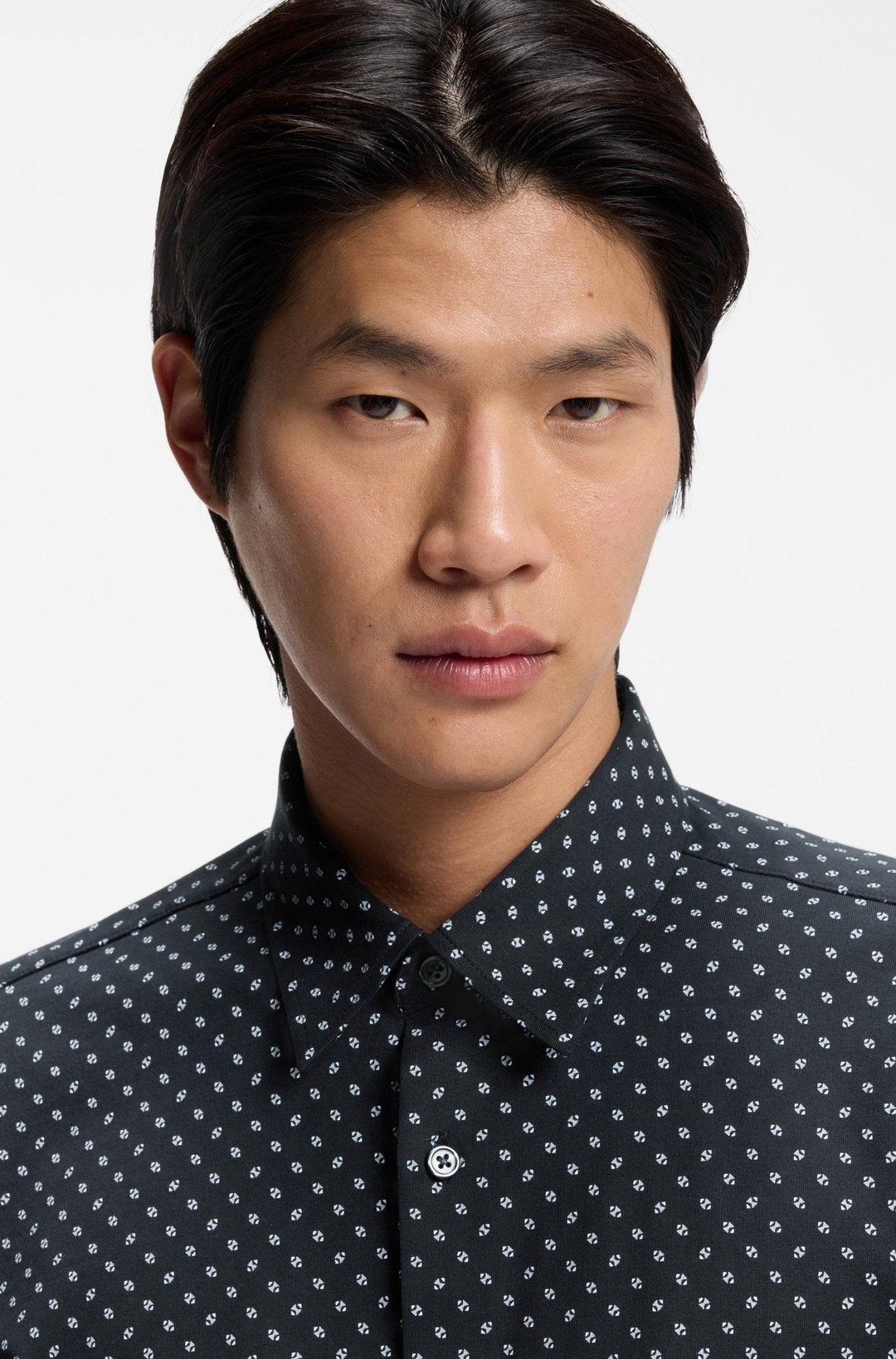 Мужская приталенная сорочка BOSS Black | Фото 3