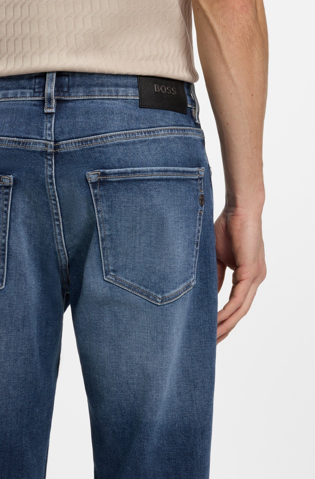 Мужские прямые джинсы BOSS Black Main | Фото 3