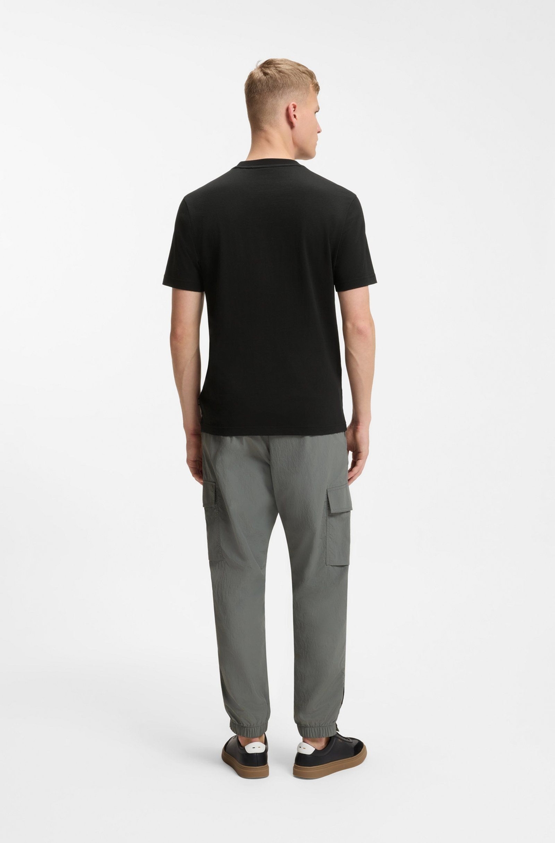 Мужская хлопковая футболка с фото-принтом BOSS Orange  | Фото 5