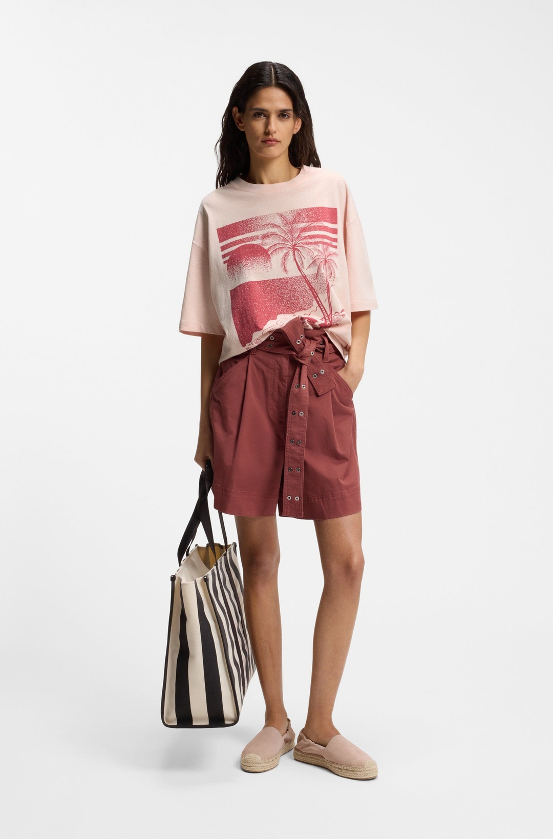 Женская футболка с принтом BOSS  | Фото 3