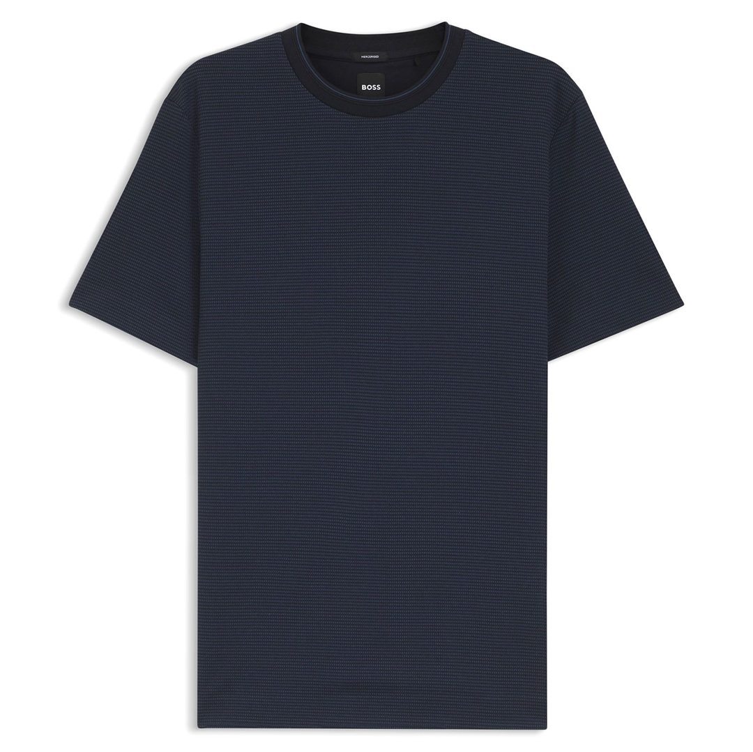 Мужская футболка из мерсеризованного хлопка BOSS Black | Фото 1