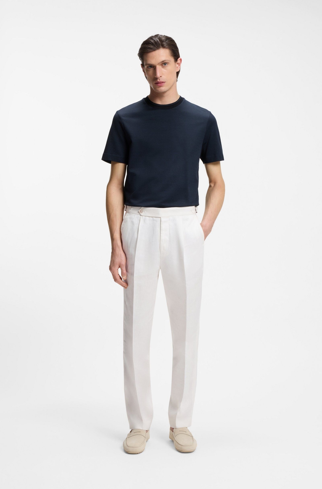 Мужская футболка из мерсеризованного хлопка BOSS Black | Фото 4