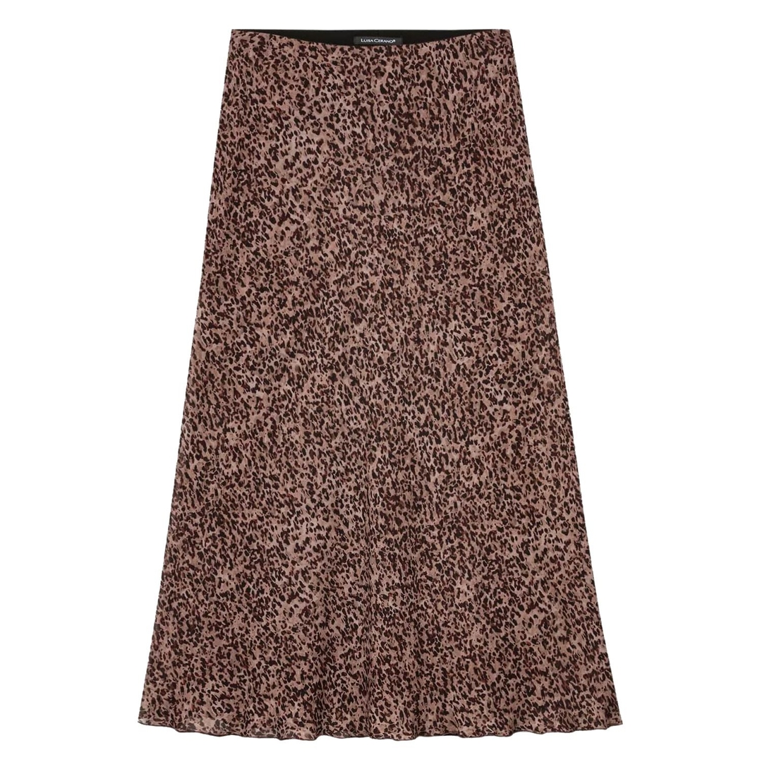 Юбка-миди с анималистичным принтом Luisa Cerano | Фото 1