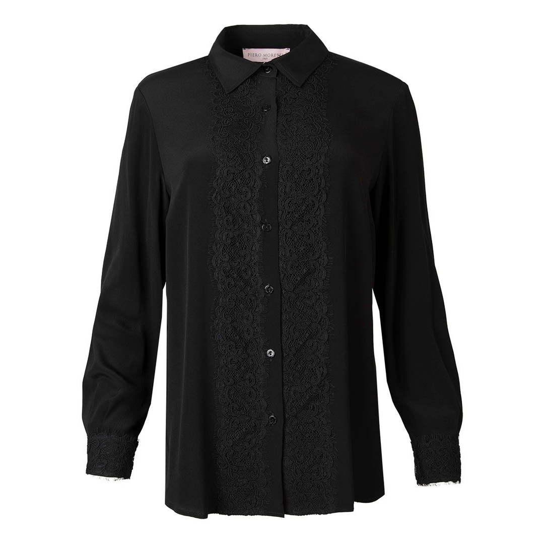 Женская блуза с кружевом Piero Moretti | Фото 1