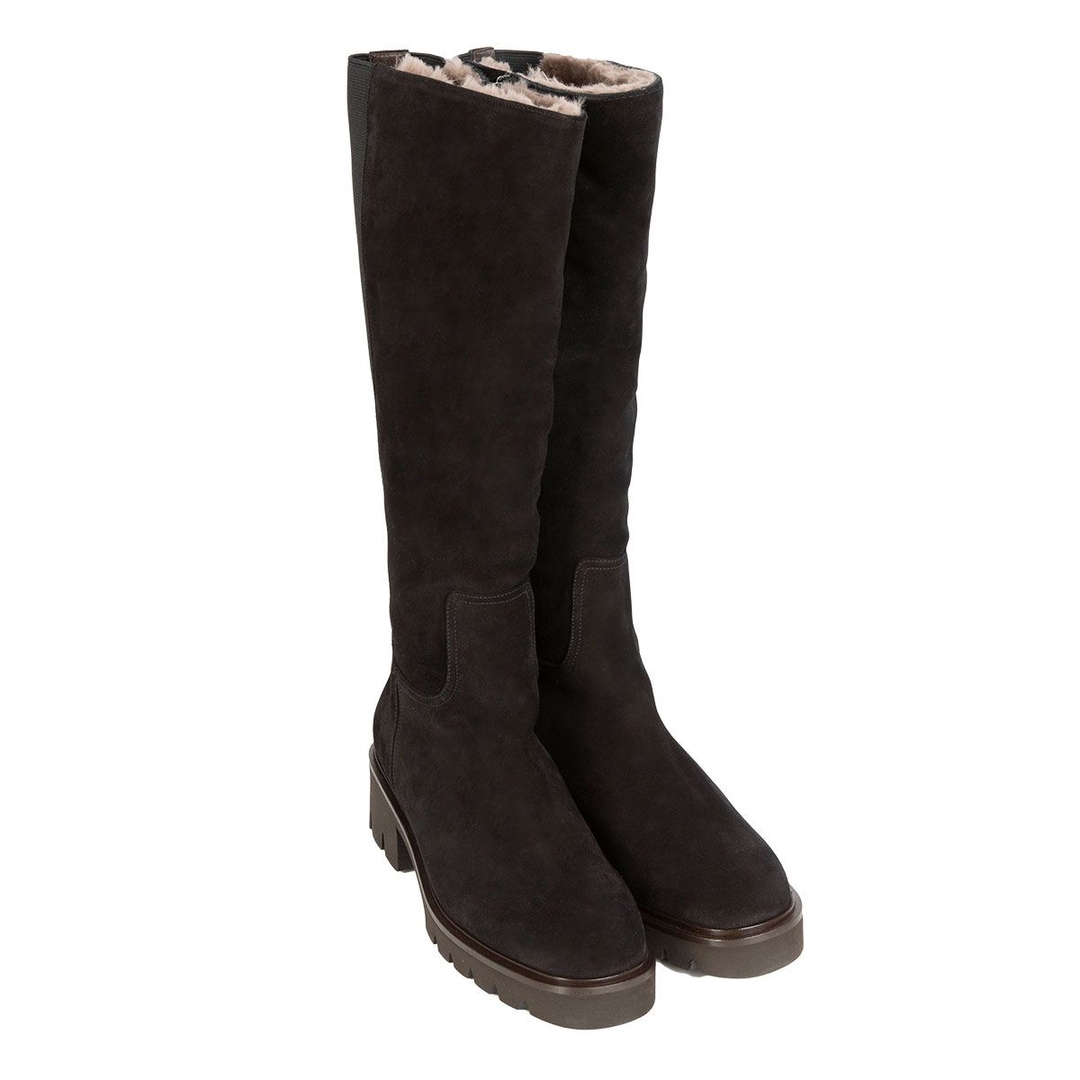 Женские замшевые сапоги на меху Brunate   | Фото 2