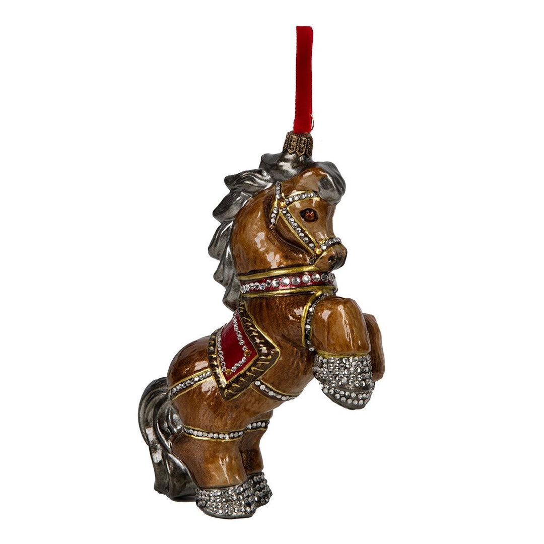 Ёлочная игрушка Мне вчера приснился конь - ярко-рыжий, как огонь Atlas Art | Фото 2