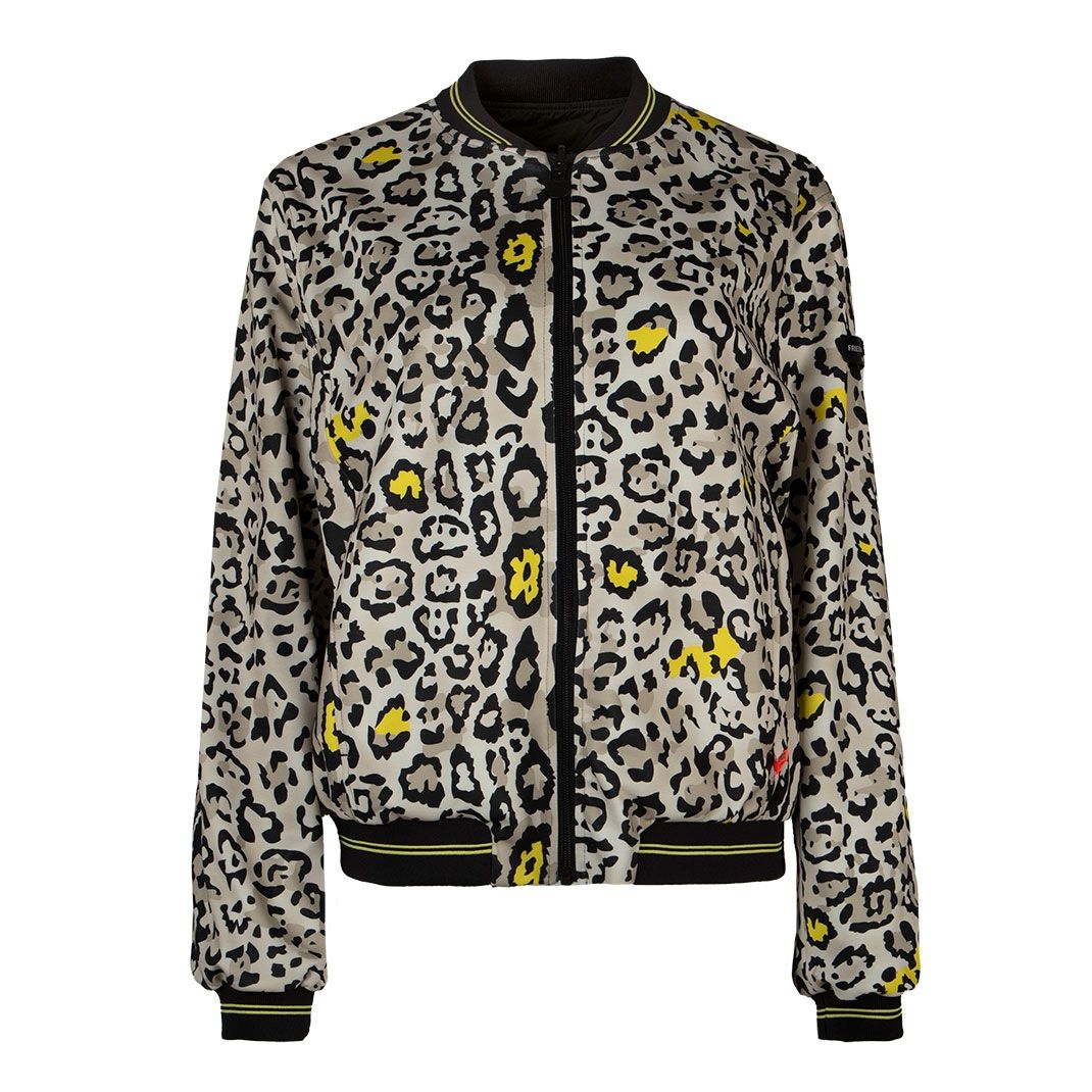 Женский двусторонний бомбер с анималистичным принтом Frieda&Freddies  | Фото 2