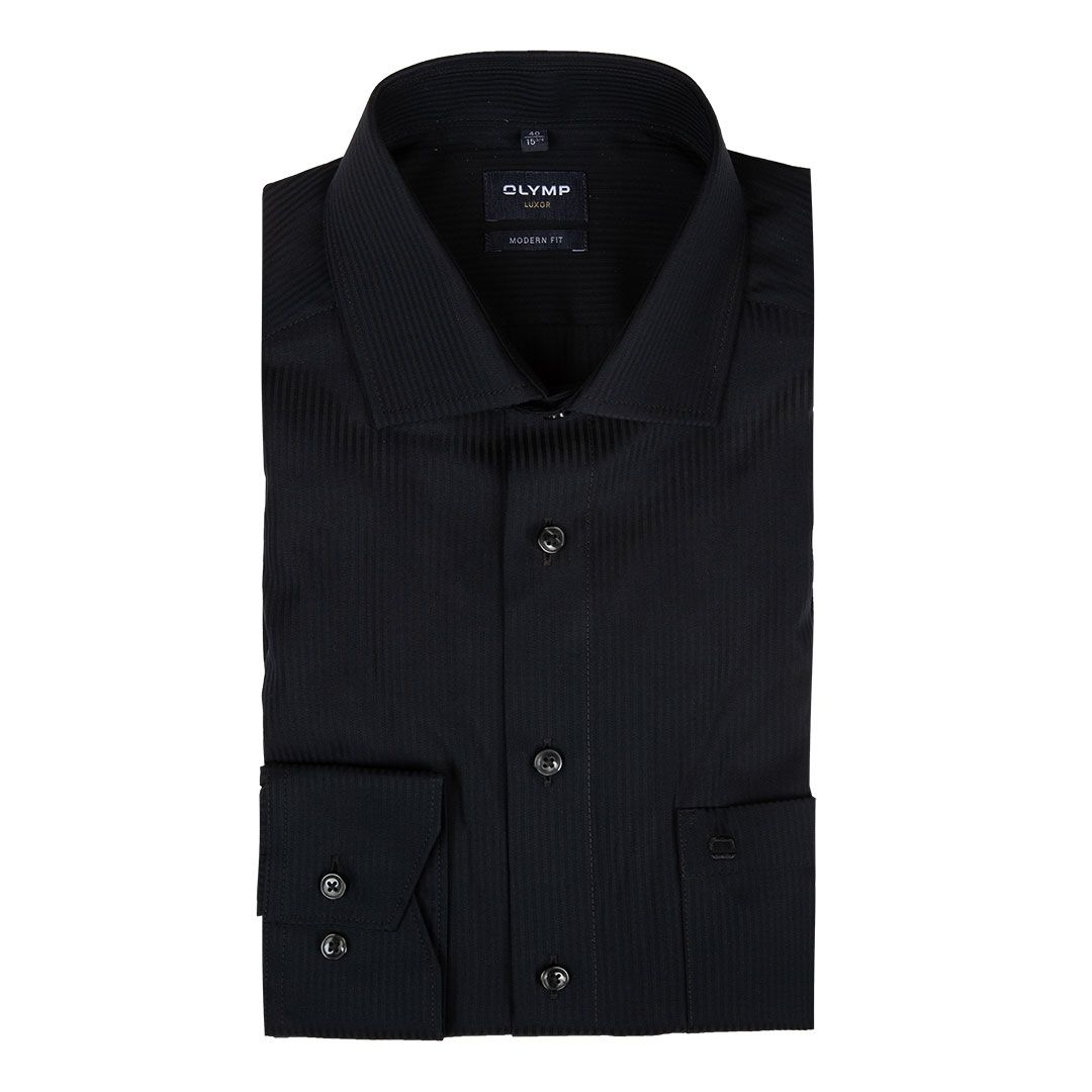 Черная сорочка Olymp Luxor | Фото 1