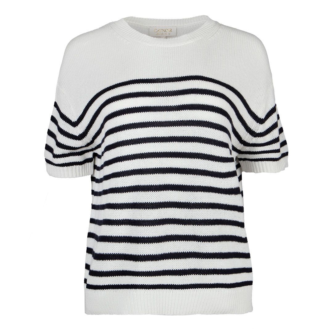 Женский джемпер с коротким рукавом CAT NOIR | Фото 1