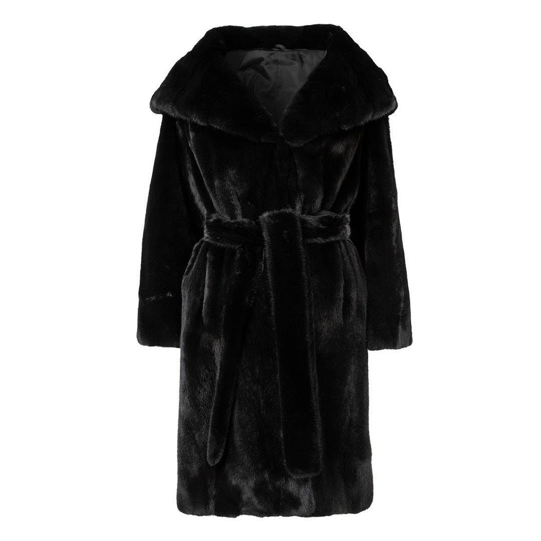 Женская шуба с капюшоном Simona SkinnWille | Фото 1