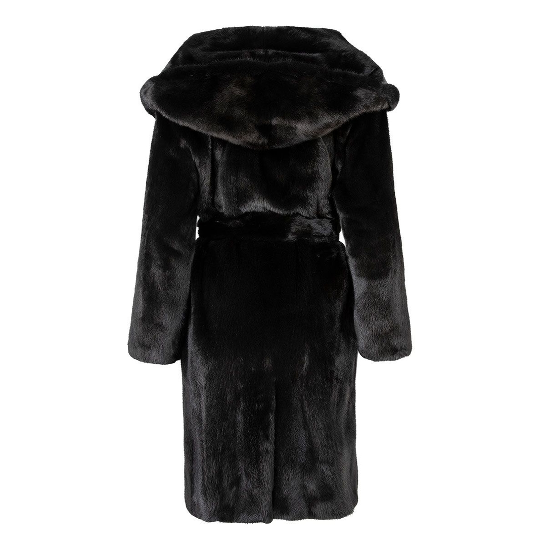 Женская шуба с капюшоном Simona SkinnWille | Фото 2