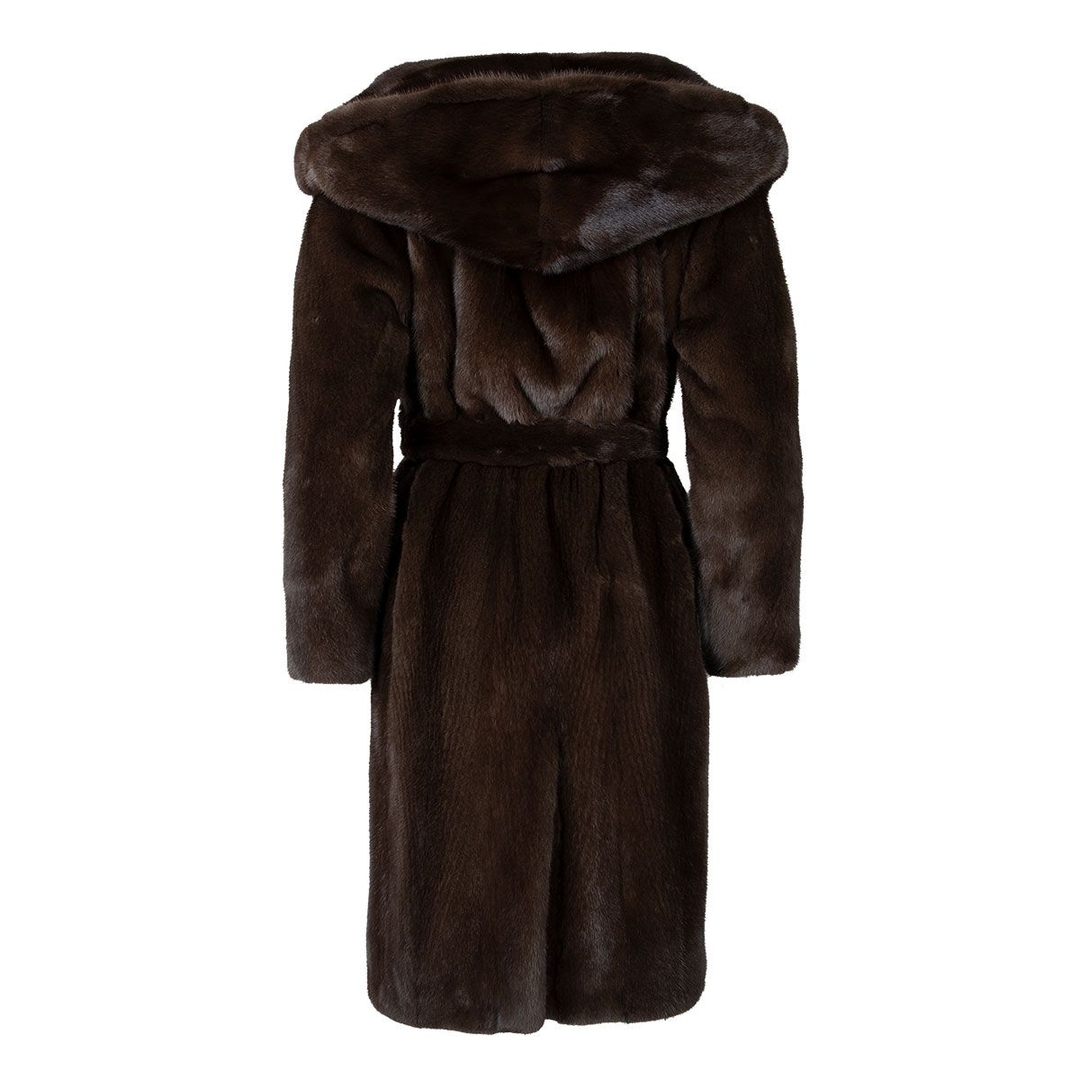 Женская шуба с капюшоном Simona SkinnWille | Фото 2