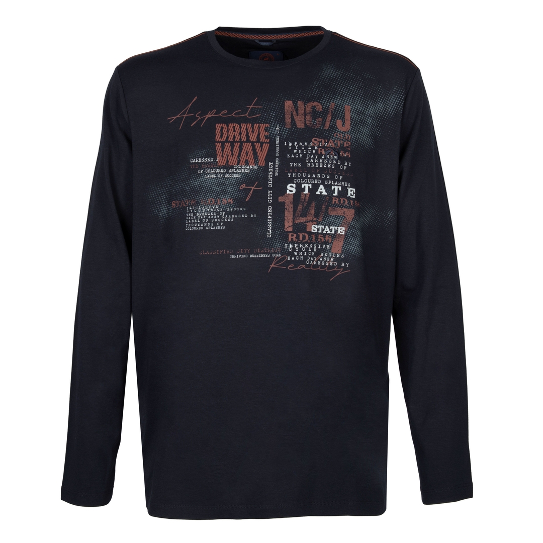 Мужской лонгслив с принтом Claudio Campione | Фото 1