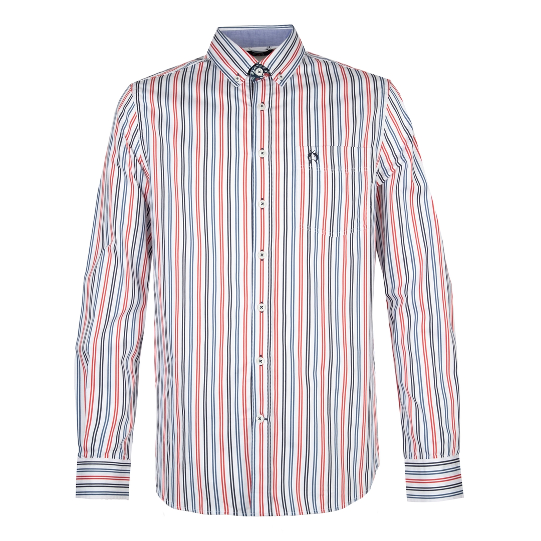 Мужская рубашка в полоску Claudio Campione | Фото 1