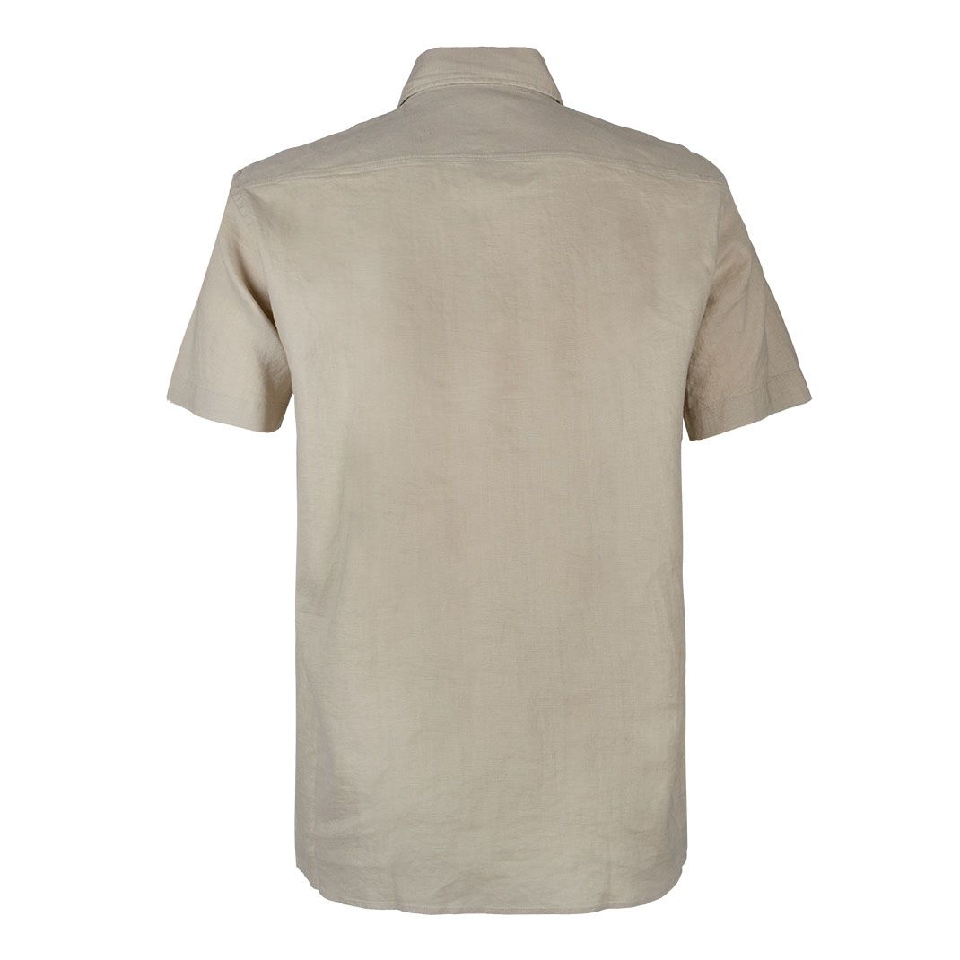 Мужская льняная рубашка BOSS Black  | Фото 2