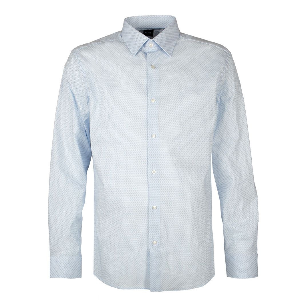 Мужская сорочка из эластичного хлопка BOSS Black | Фото 1