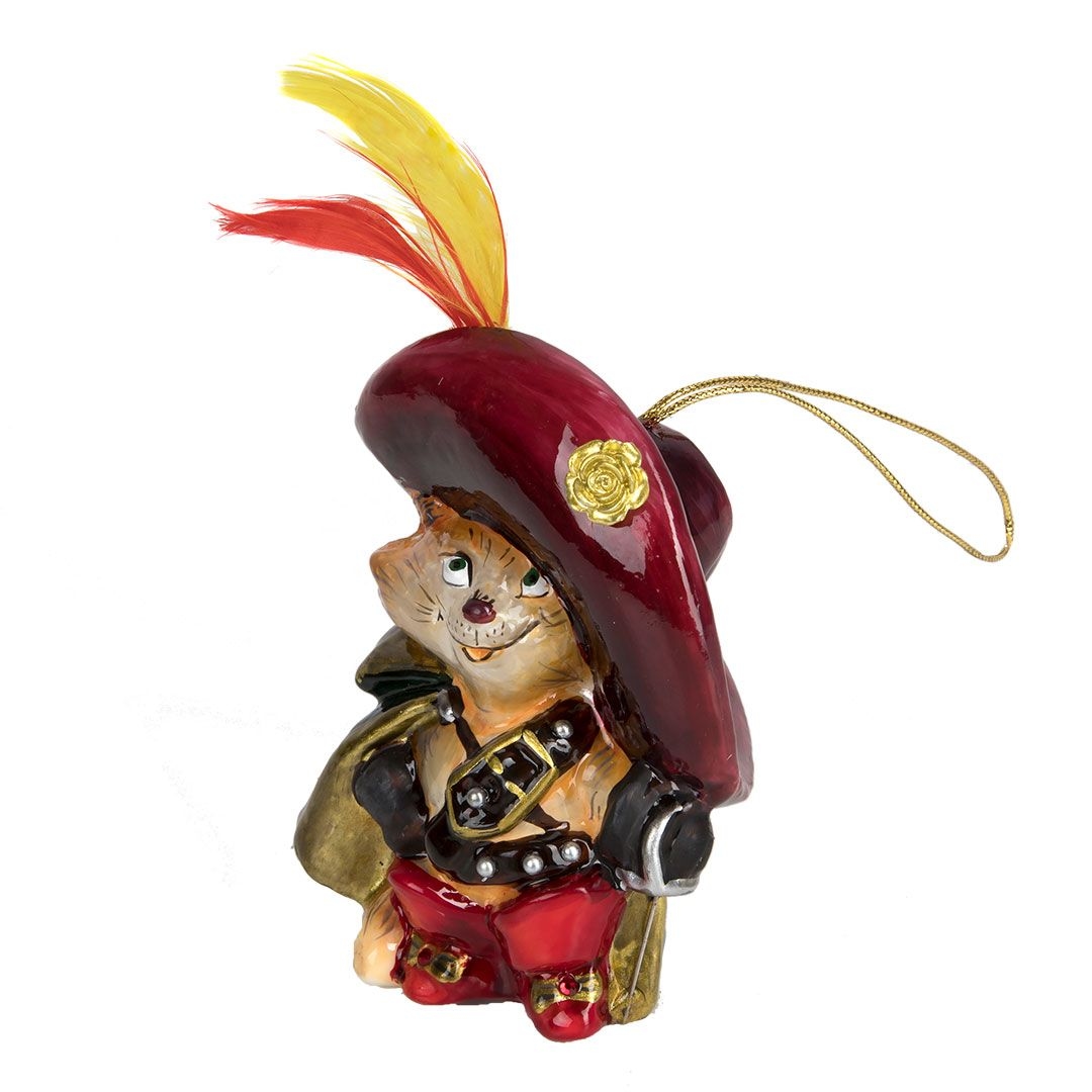 Ёлочная игрушка Кот в сапогах, Atlas Art | Фото 1