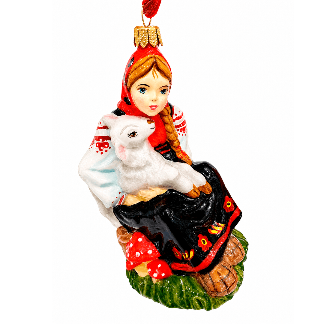 Ёлочная игрушка Алёнушка и козлёнок Komozja Family | Фото 1