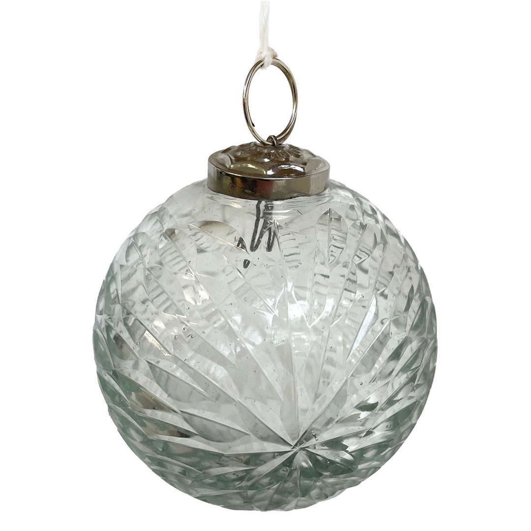 Ёлочная игрушка Шар нарезка винтаж Shi-Shi | Фото 1