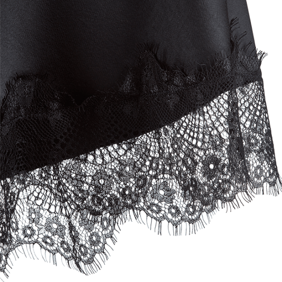 Атласная юбка-миди с кружевом RIANI | Фото 4