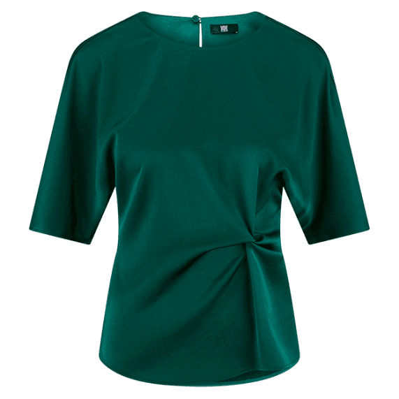 Женская атласная блуза с декоративным узлом RIANI | Фото 1