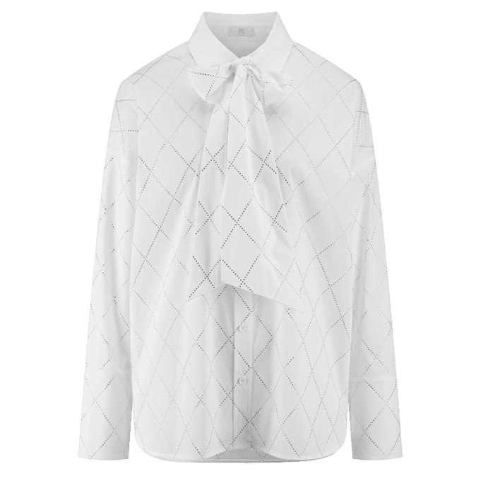 Блуза со стразами и бантом RIANI | Фото 1