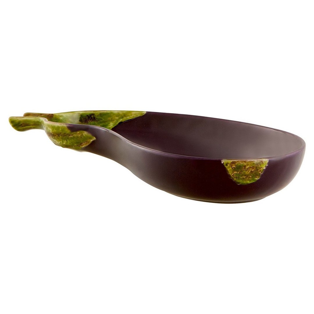 Блюдо сервировочное Bordallo Pinheiro Баклажан 24.5 см | Фото 1