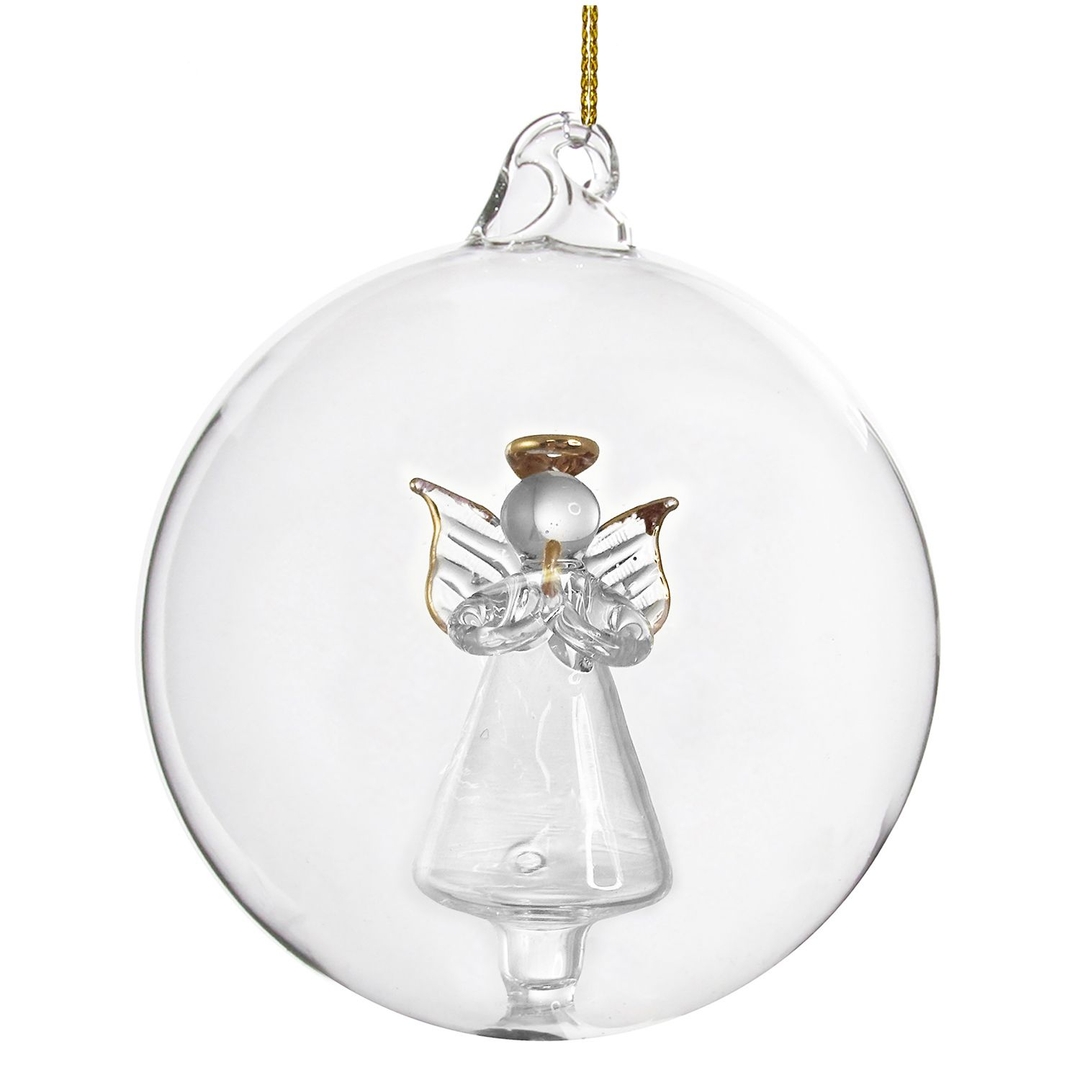 Ёлочная игрушка Шар Ангел Shi-Shi | Фото 1