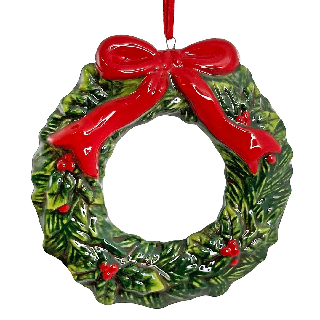 Ёлочная игрушка Венок еловый Shi-Shi  | Фото 1