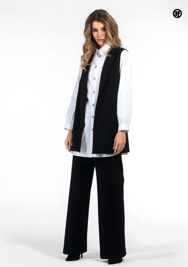 Женский жилет в полоску Elisa Fanti | Фото 2