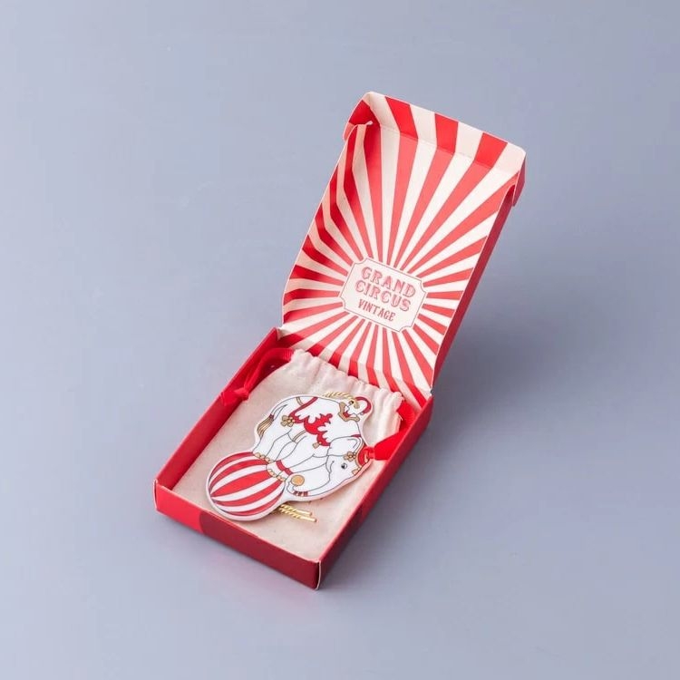 Ёлочная игрушка ИФЗ Слон на шаре Гранд цирк | Фото 2