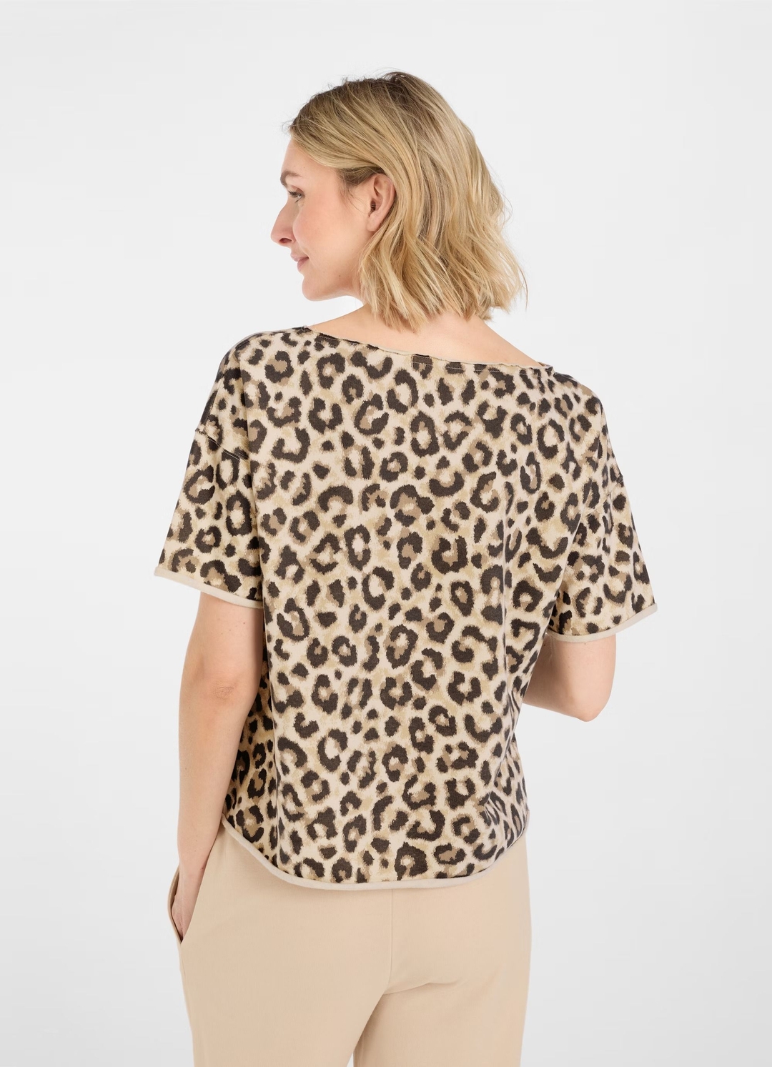 Женская футболка с леопардовым принтом JUVIA | Фото 3