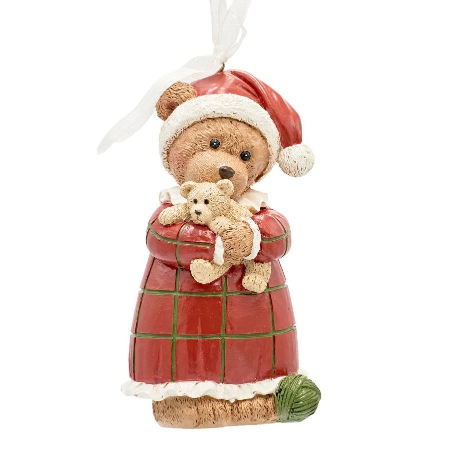 Ёлочная игрушка Медведица в колпаке | Фото 1