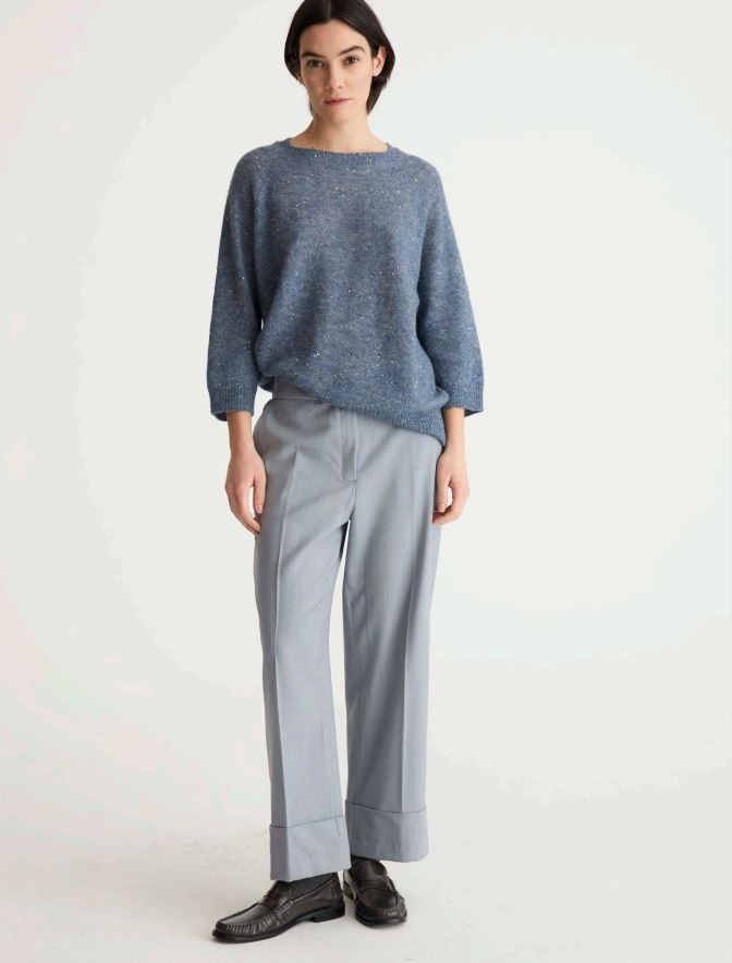 Женский джемпер из шерсти альпака Biancalancia  | Фото 2