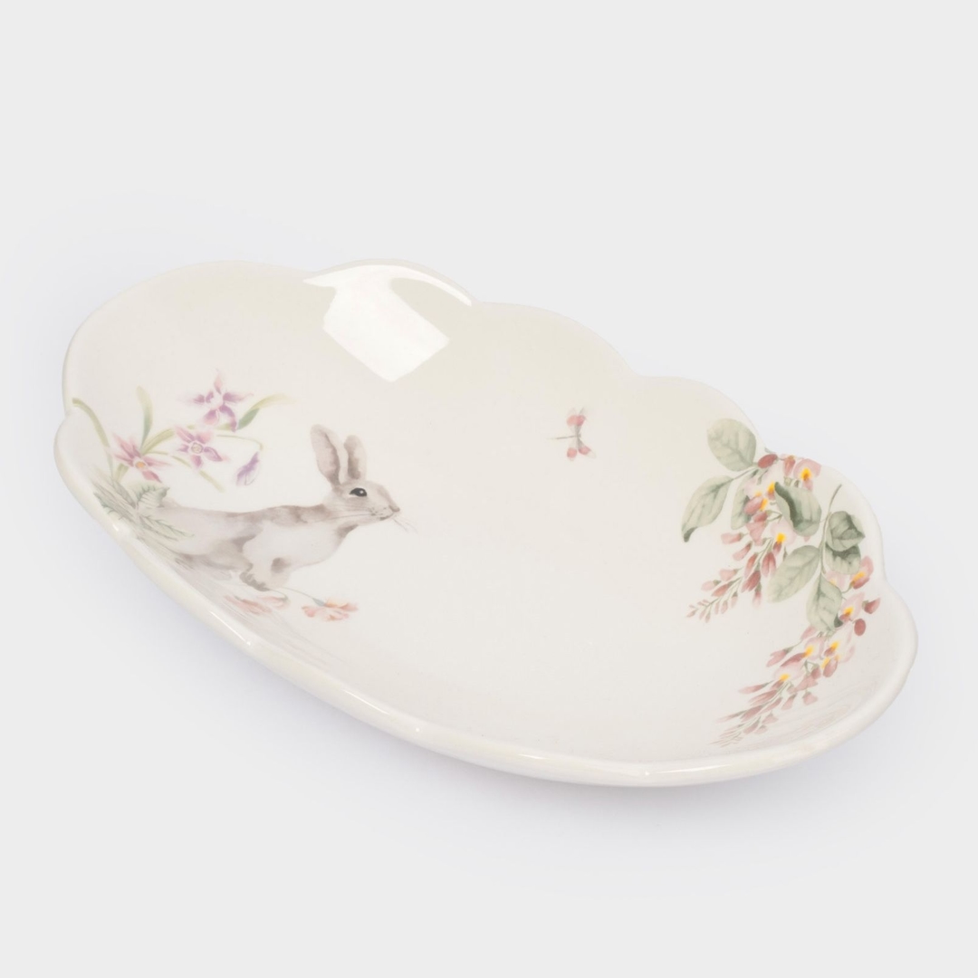 Блюдо сервировочное Anna Lafarg Flower Rabbit | Фото 2