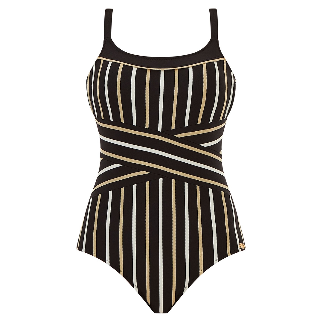 Слитный купальник в полоску Nuria Ferrer | Фото 1