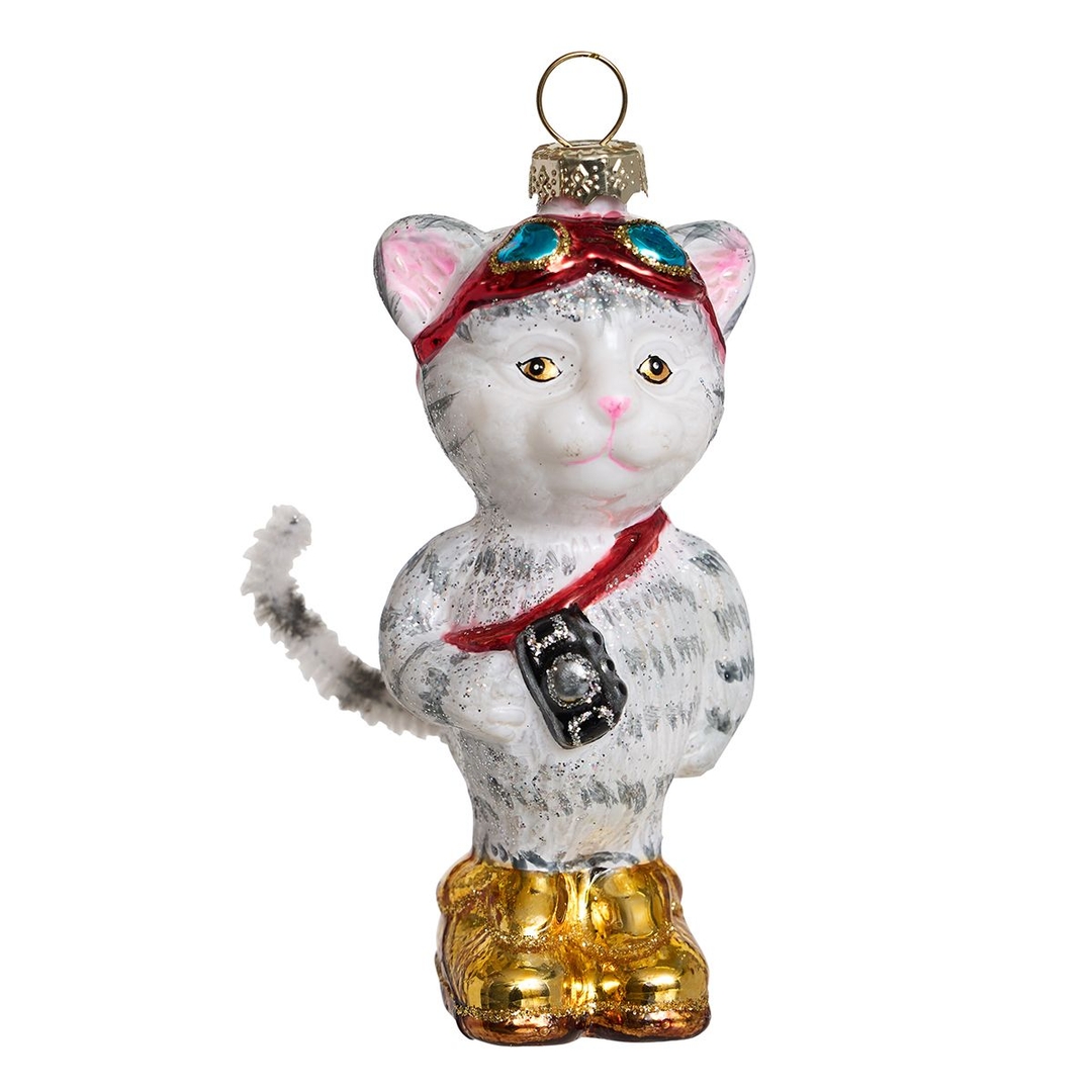 Ёлочная игрушка Кот-Папарацци Holiday Classics | Фото 1